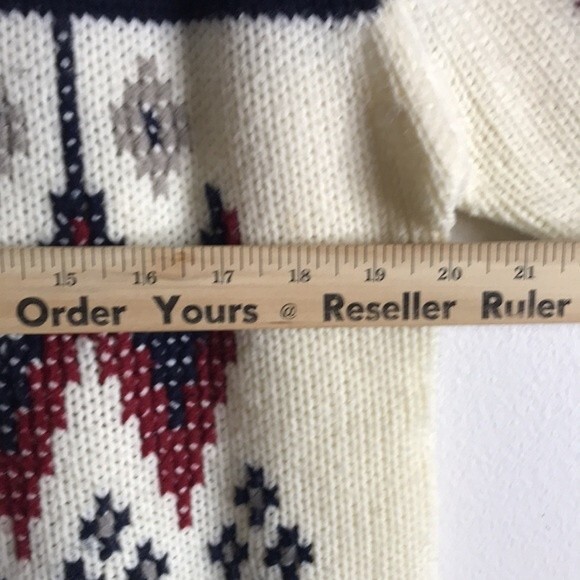 vtg gimbels cable knit pullover sweater 100% acrylic size XL cozy soft - Picture 10 of 12